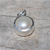 Top Quality White Pearl Sterling Silver Pendant