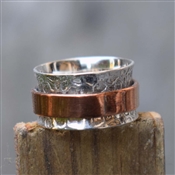 Brass Silver Wholesale Spinner Ring