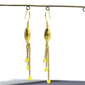 Citrine Gemstone Dangle Fashion Earring 