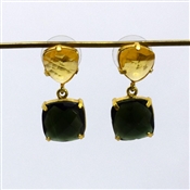 New Arrival Green Onyx Gemstone Dangle Fashion Earring 