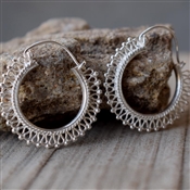 Wholesale 925 Sterling Silver Handmade Hoop Earring