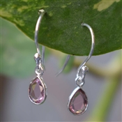 PINK TURMALINE Gemstone Handcrafted 925 Silver Earring