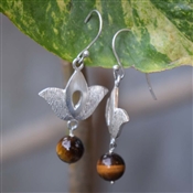 TIGER EYE Silver Earring Handcrafted 925 Silver Earring