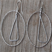 PLAIN Silver Hoop Earring Handcrafted 925 Silver Earring