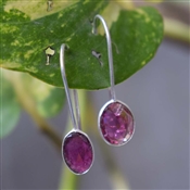PINK TURMALINE 925 Silver Earring Gift For Her Earring