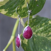 RUBY Gemstone 925 Silver Earring Gift For Her Earring