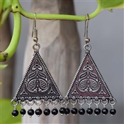 BLACK ONYX BEADS Semi precious Gemstone Wholesale Silver Earring