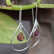 PINK TURMALINE Wholesale Fashion Earring For Women's Silver Earring