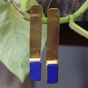 LAPIS Gemstone Handcrafted 925 Silver Earring for Girls