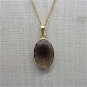 Smoky Quartz Necklace Natural Quartz stone 