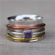 Mixed Metal Worry Ring