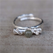 Prehnite Gemstone New Arrival Wholesale Sterling Silver Gemstone Ring