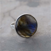 Unisex Gypsy Statement Rings Everyday Rings LABRADORITE Gemstone Ring