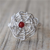 CORAL Gemstone Wholesale Handmade 925 Sterling Silver Gemstone ring