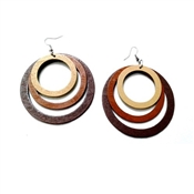 Hot Sell Handcrafted Wooden High Fashion Earring 